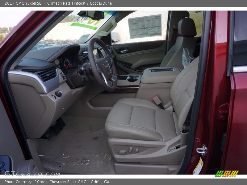 Crimson Red Tintcoat / Cocoa/Dune 2017 GMC Yukon SLT