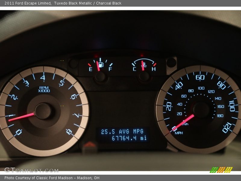 Tuxedo Black Metallic / Charcoal Black 2011 Ford Escape Limited