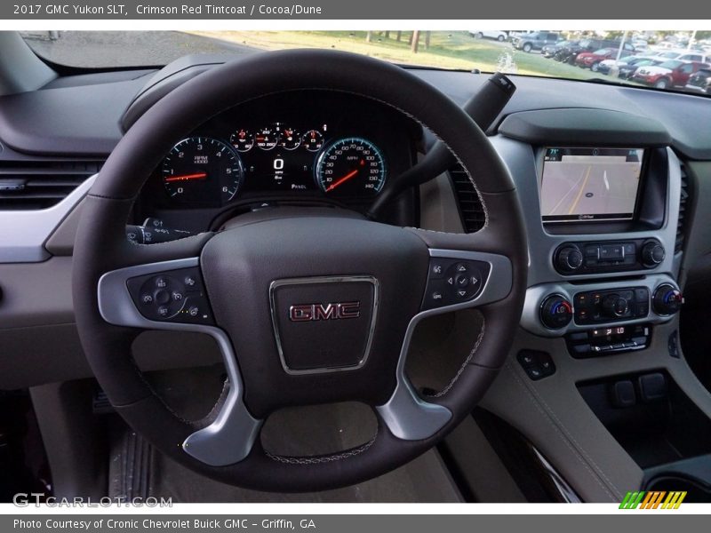 Crimson Red Tintcoat / Cocoa/Dune 2017 GMC Yukon SLT
