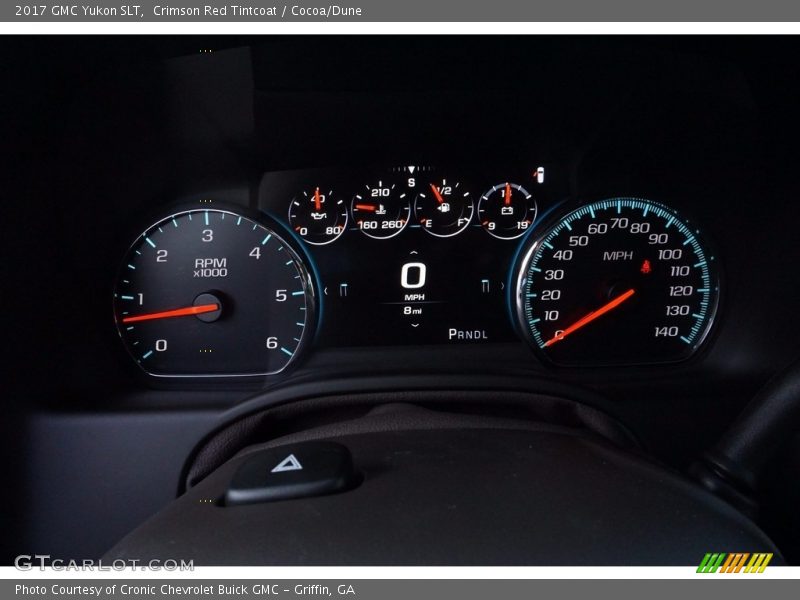 Crimson Red Tintcoat / Cocoa/Dune 2017 GMC Yukon SLT