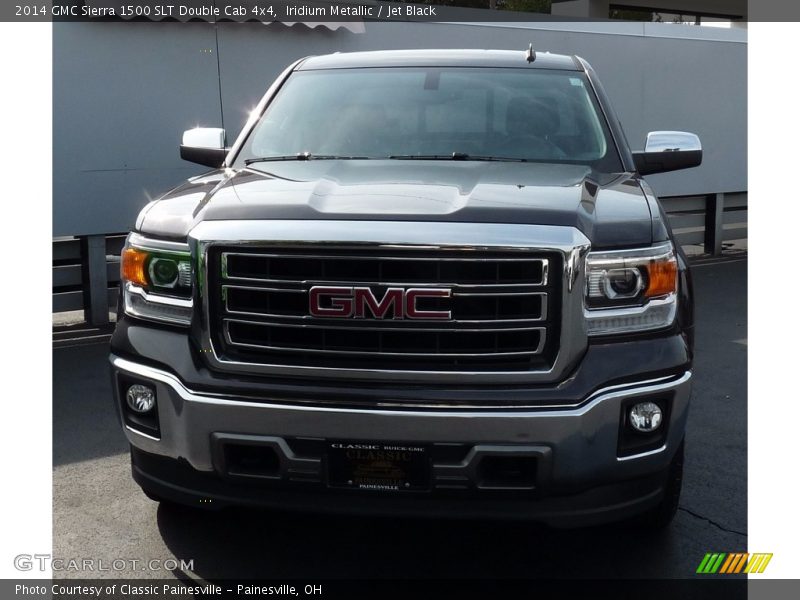 Iridium Metallic / Jet Black 2014 GMC Sierra 1500 SLT Double Cab 4x4