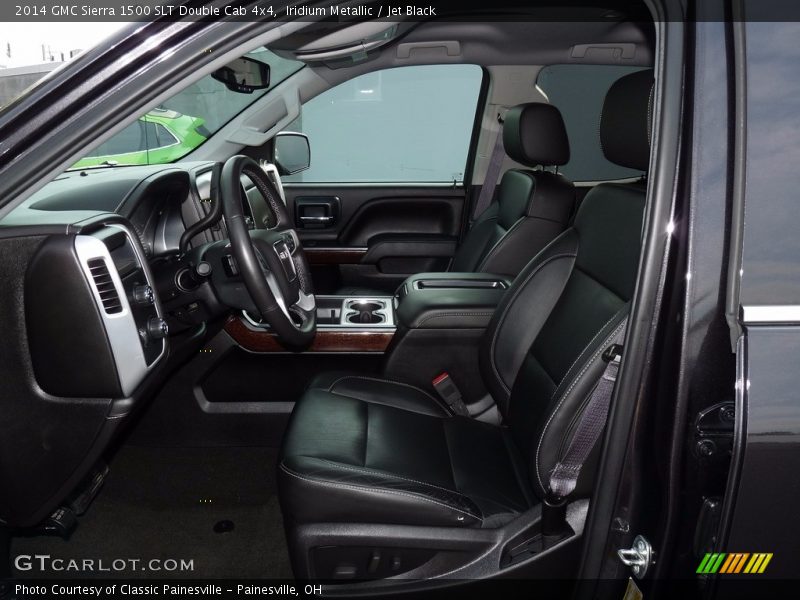 Iridium Metallic / Jet Black 2014 GMC Sierra 1500 SLT Double Cab 4x4
