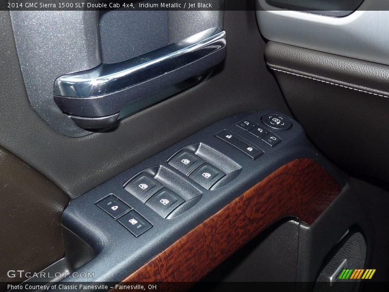 Iridium Metallic / Jet Black 2014 GMC Sierra 1500 SLT Double Cab 4x4
