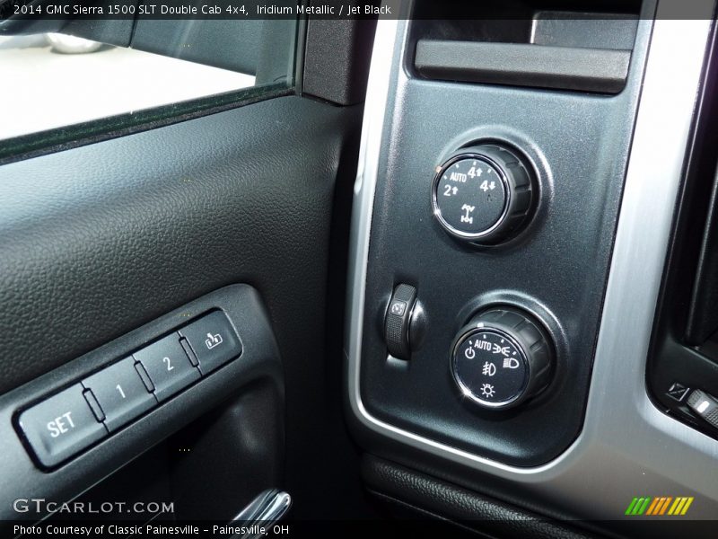 Iridium Metallic / Jet Black 2014 GMC Sierra 1500 SLT Double Cab 4x4