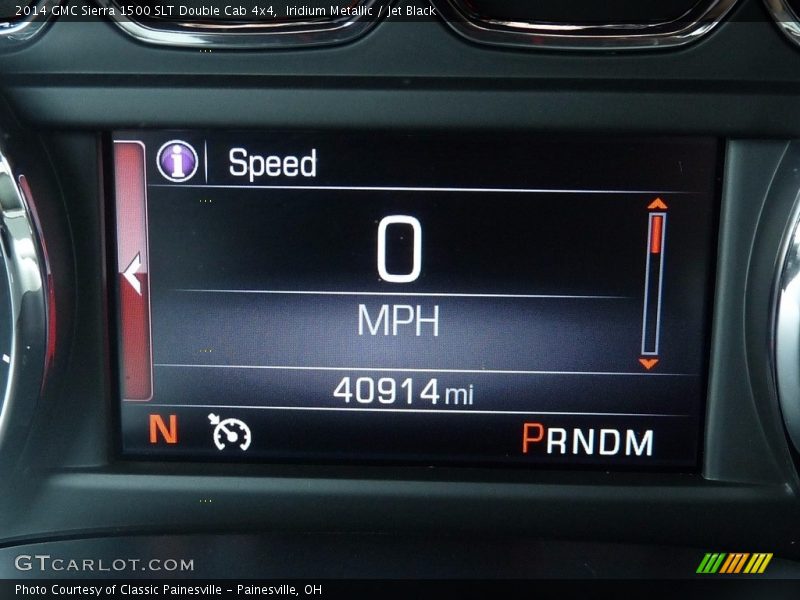 Iridium Metallic / Jet Black 2014 GMC Sierra 1500 SLT Double Cab 4x4