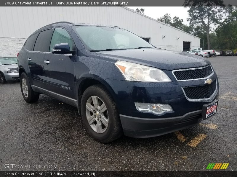 Dark Blue Metallic / Dark Gray/Light Gray 2009 Chevrolet Traverse LT