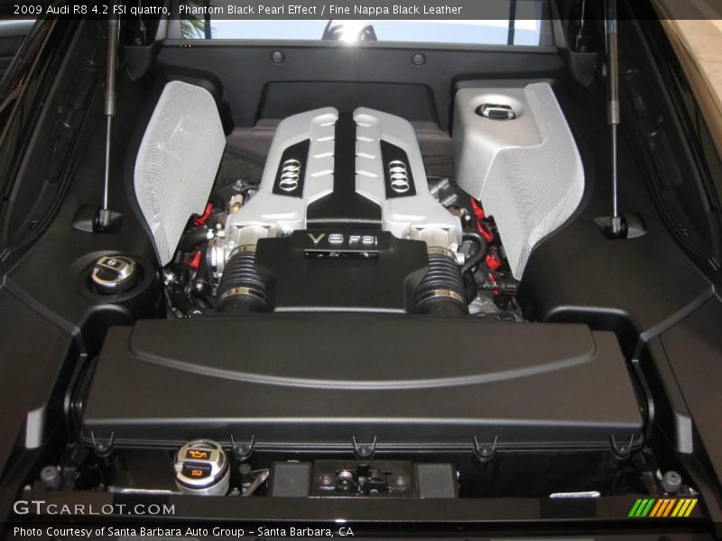 Phantom Black Pearl Effect / Fine Nappa Black Leather 2009 Audi R8 4.2 FSI quattro