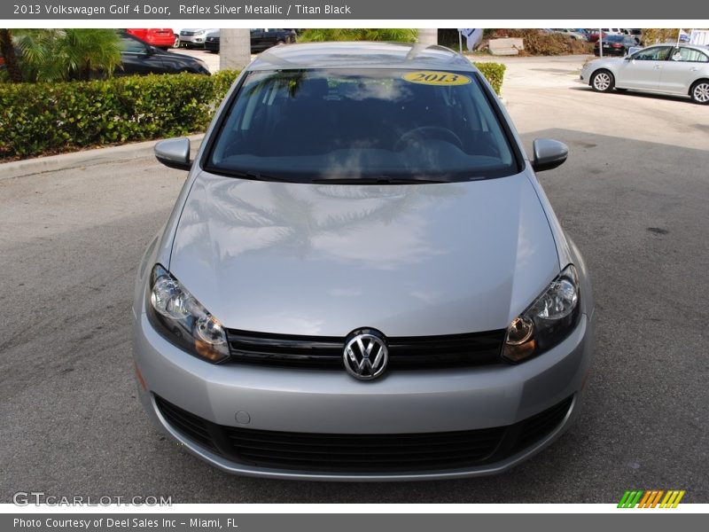 Reflex Silver Metallic / Titan Black 2013 Volkswagen Golf 4 Door