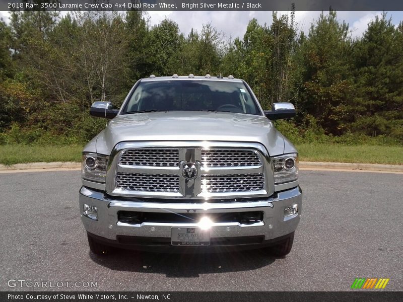 Bright Silver Metallic / Black 2018 Ram 3500 Laramie Crew Cab 4x4 Dual Rear Wheel
