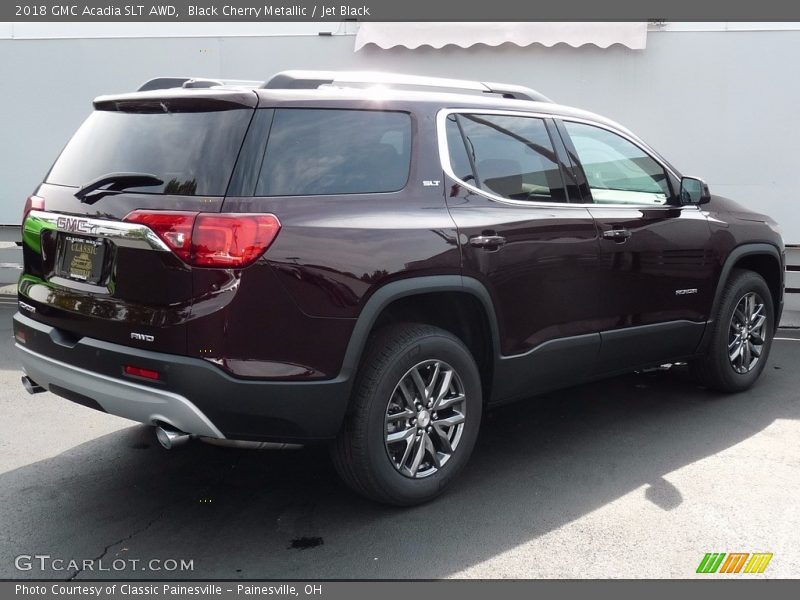 Black Cherry Metallic / Jet Black 2018 GMC Acadia SLT AWD