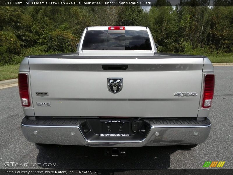Bright Silver Metallic / Black 2018 Ram 3500 Laramie Crew Cab 4x4 Dual Rear Wheel