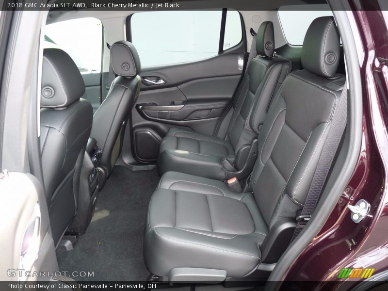 Black Cherry Metallic / Jet Black 2018 GMC Acadia SLT AWD