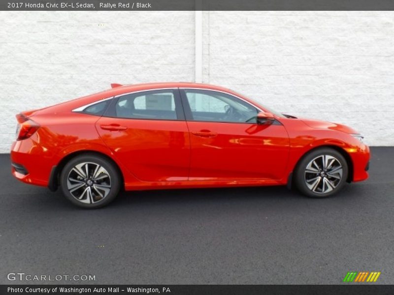 Rallye Red / Black 2017 Honda Civic EX-L Sedan