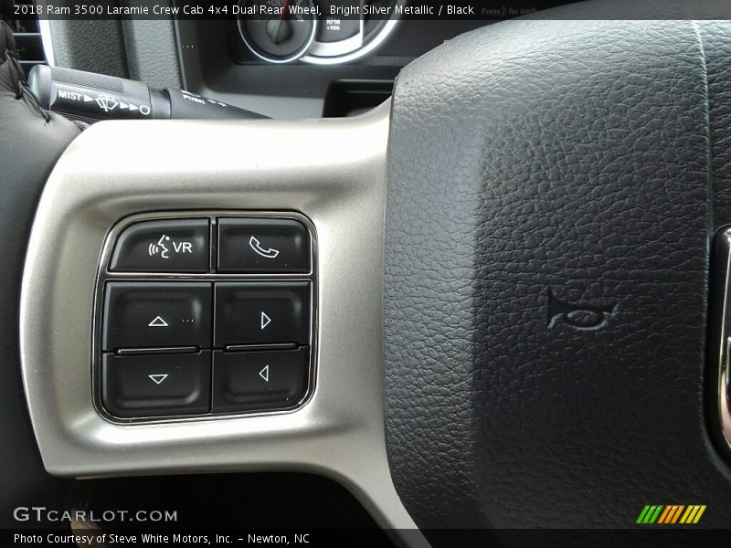 Bright Silver Metallic / Black 2018 Ram 3500 Laramie Crew Cab 4x4 Dual Rear Wheel