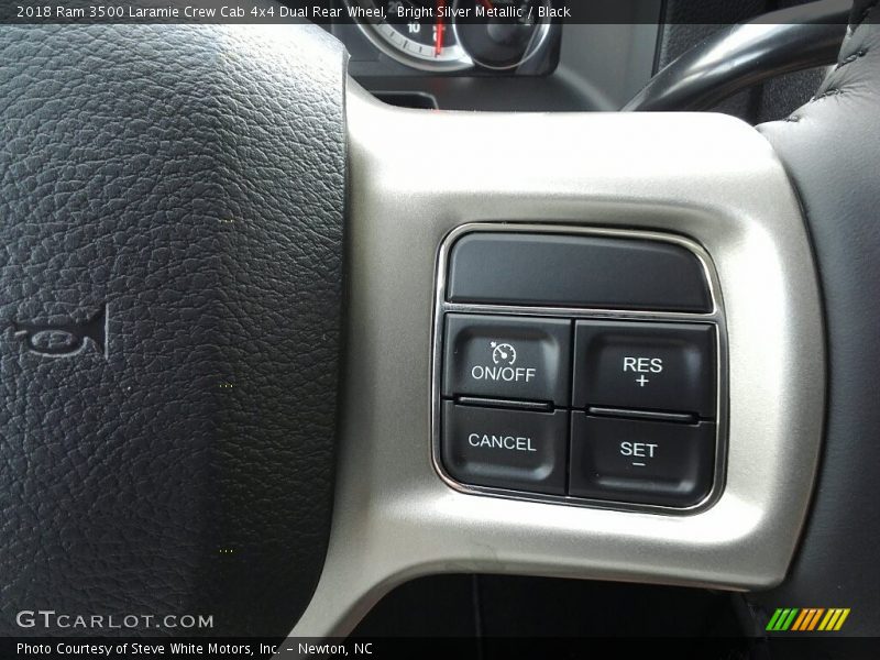 Bright Silver Metallic / Black 2018 Ram 3500 Laramie Crew Cab 4x4 Dual Rear Wheel