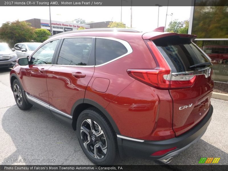 Molten Lava Pearl / Ivory 2017 Honda CR-V Touring AWD