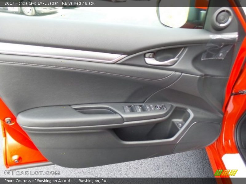 Rallye Red / Black 2017 Honda Civic EX-L Sedan