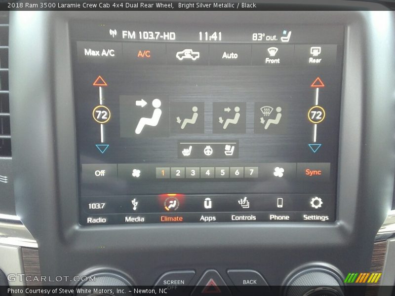 Bright Silver Metallic / Black 2018 Ram 3500 Laramie Crew Cab 4x4 Dual Rear Wheel