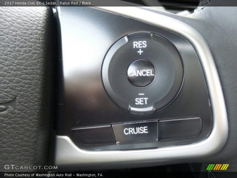 Rallye Red / Black 2017 Honda Civic EX-L Sedan