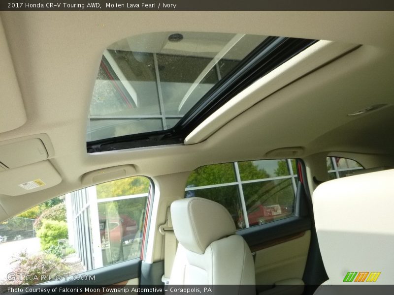 Molten Lava Pearl / Ivory 2017 Honda CR-V Touring AWD