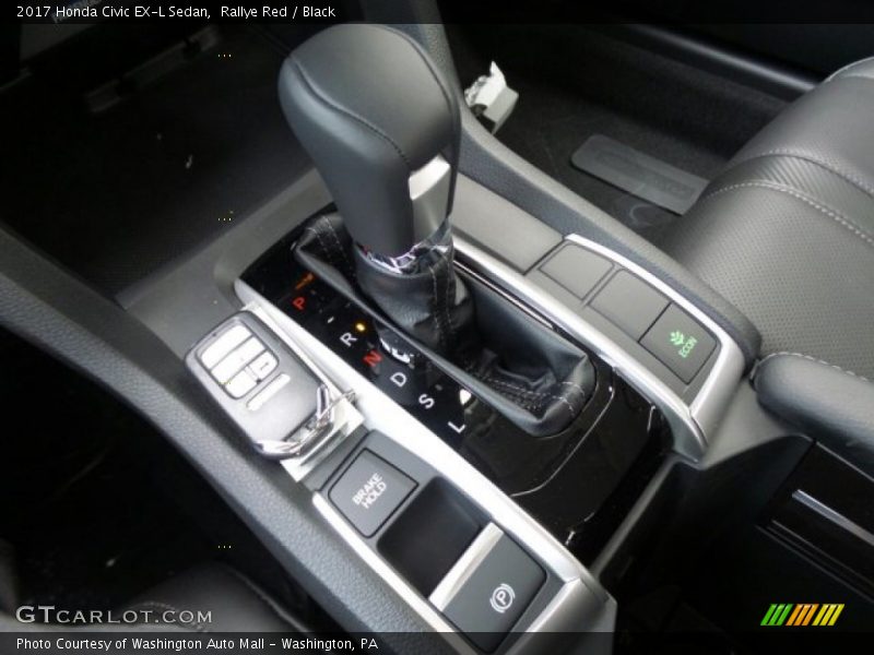Rallye Red / Black 2017 Honda Civic EX-L Sedan