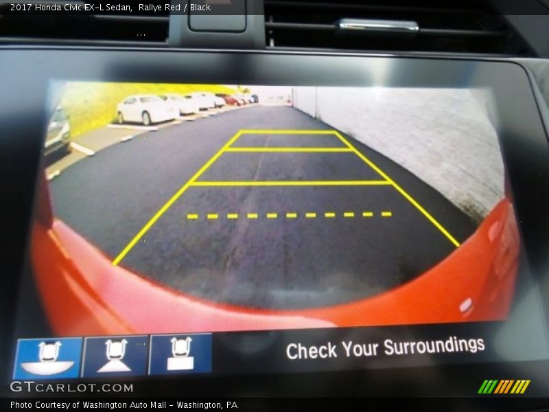 Rallye Red / Black 2017 Honda Civic EX-L Sedan