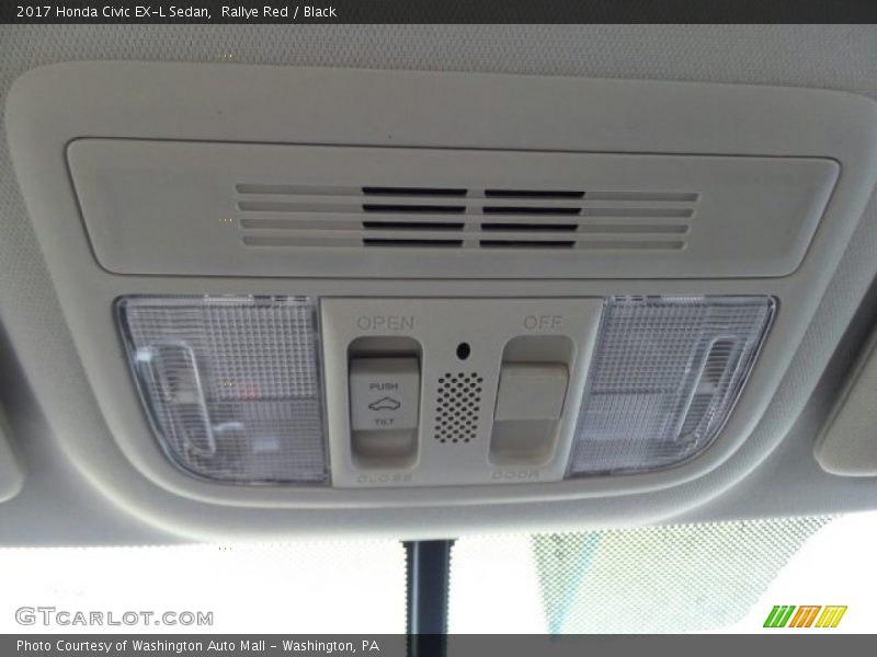 Rallye Red / Black 2017 Honda Civic EX-L Sedan