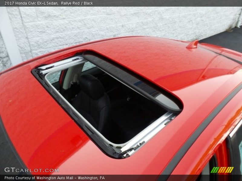 Rallye Red / Black 2017 Honda Civic EX-L Sedan