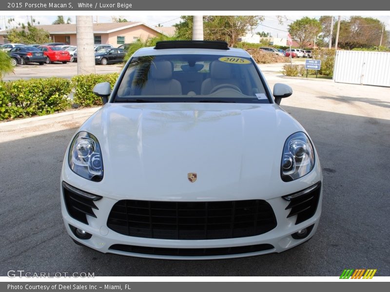 White / Luxor Beige 2015 Porsche Macan S