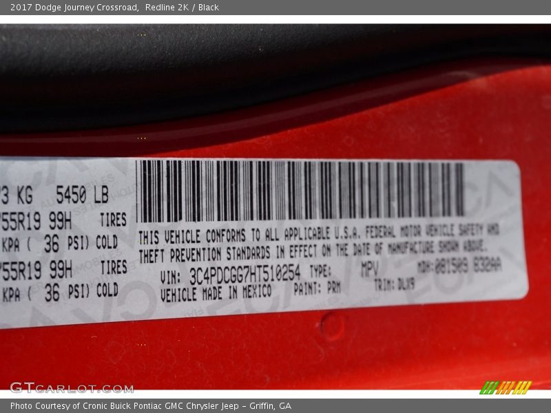Redline 2K / Black 2017 Dodge Journey Crossroad