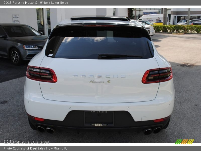 White / Luxor Beige 2015 Porsche Macan S