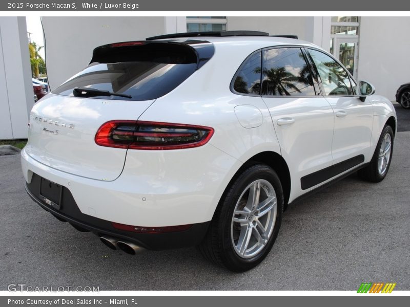 White / Luxor Beige 2015 Porsche Macan S