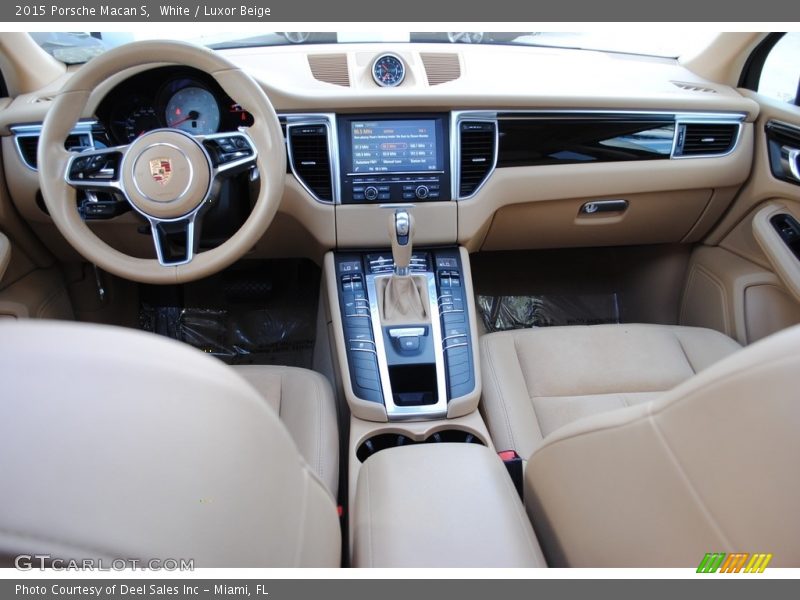 White / Luxor Beige 2015 Porsche Macan S
