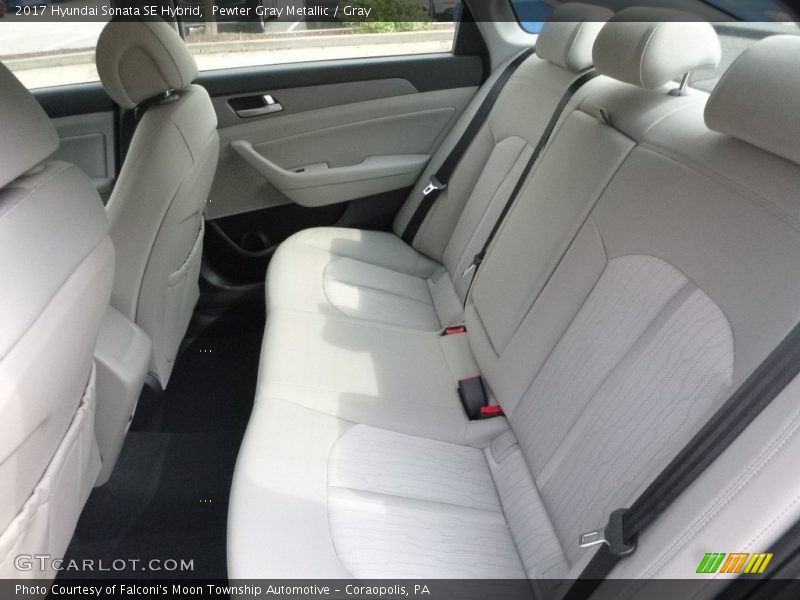 Pewter Gray Metallic / Gray 2017 Hyundai Sonata SE Hybrid