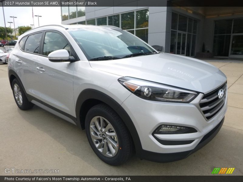 Molten Silver / Black 2017 Hyundai Tucson SE AWD