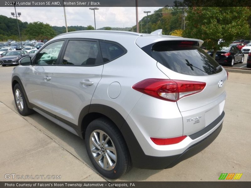 Molten Silver / Black 2017 Hyundai Tucson SE AWD