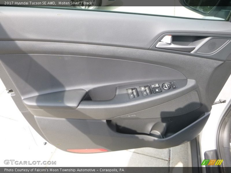 Molten Silver / Black 2017 Hyundai Tucson SE AWD