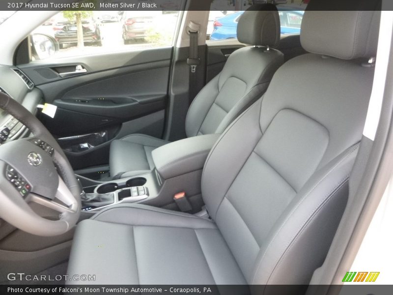 Molten Silver / Black 2017 Hyundai Tucson SE AWD