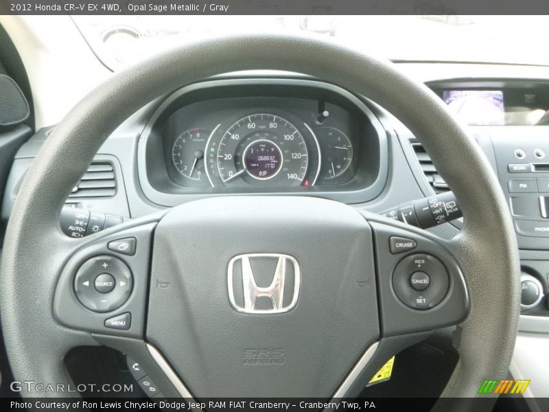 Opal Sage Metallic / Gray 2012 Honda CR-V EX 4WD