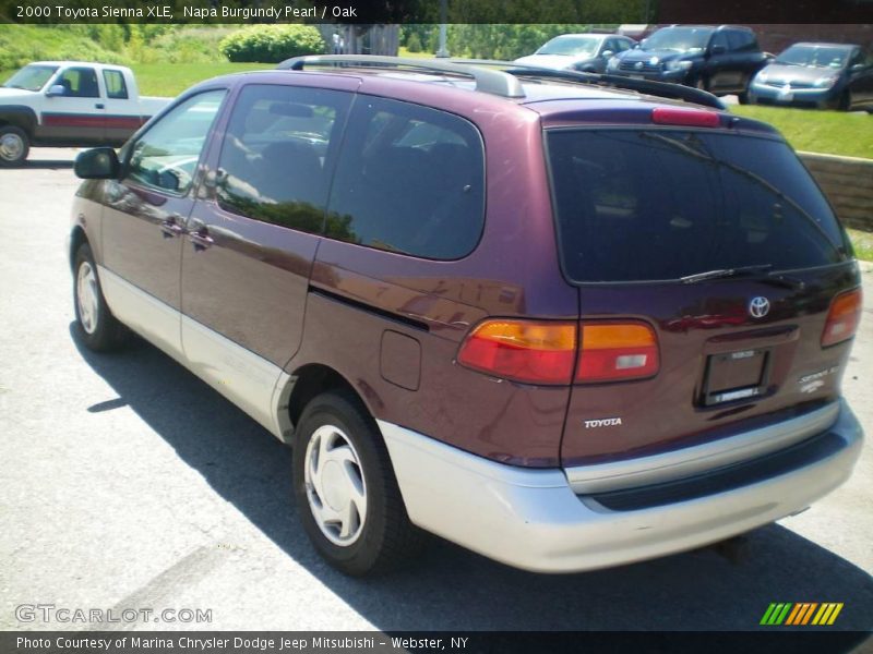 Napa Burgundy Pearl / Oak 2000 Toyota Sienna XLE