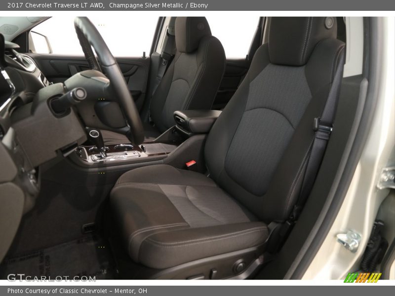 Champagne Silver Metallic / Ebony 2017 Chevrolet Traverse LT AWD