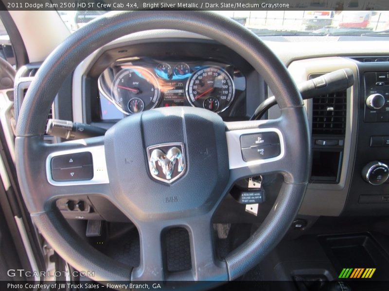 Bright Silver Metallic / Dark Slate/Medium Graystone 2011 Dodge Ram 2500 HD ST Crew Cab 4x4