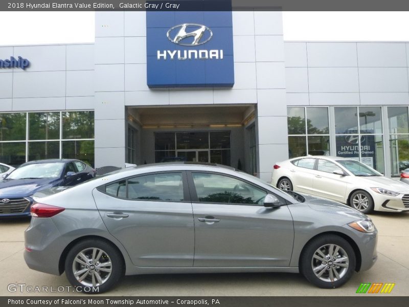 Galactic Gray / Gray 2018 Hyundai Elantra Value Edition