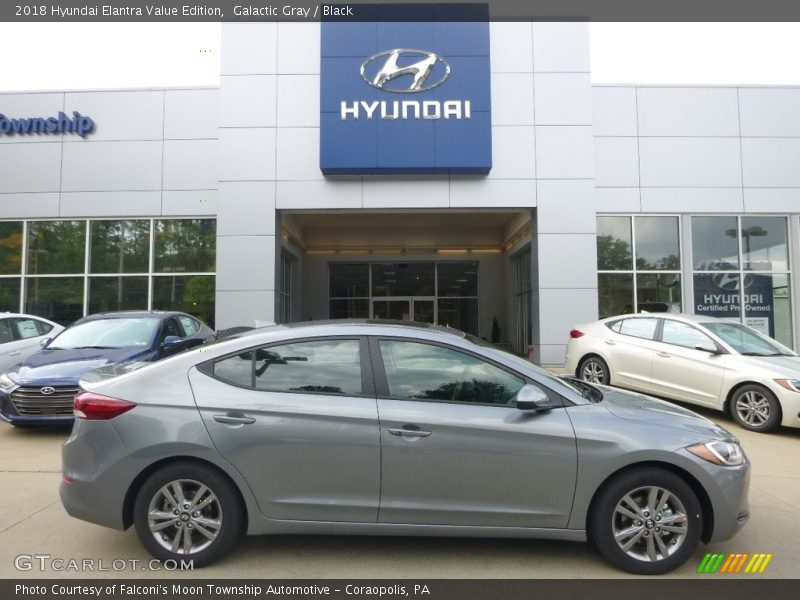 Galactic Gray / Black 2018 Hyundai Elantra Value Edition