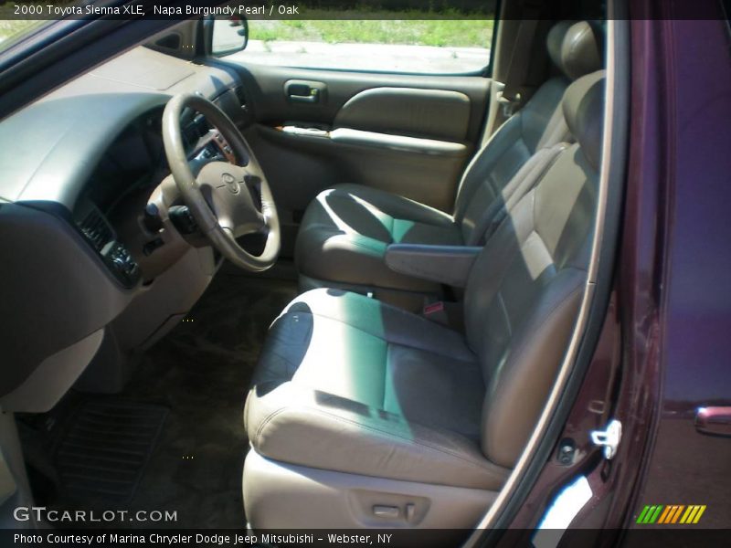 Napa Burgundy Pearl / Oak 2000 Toyota Sienna XLE