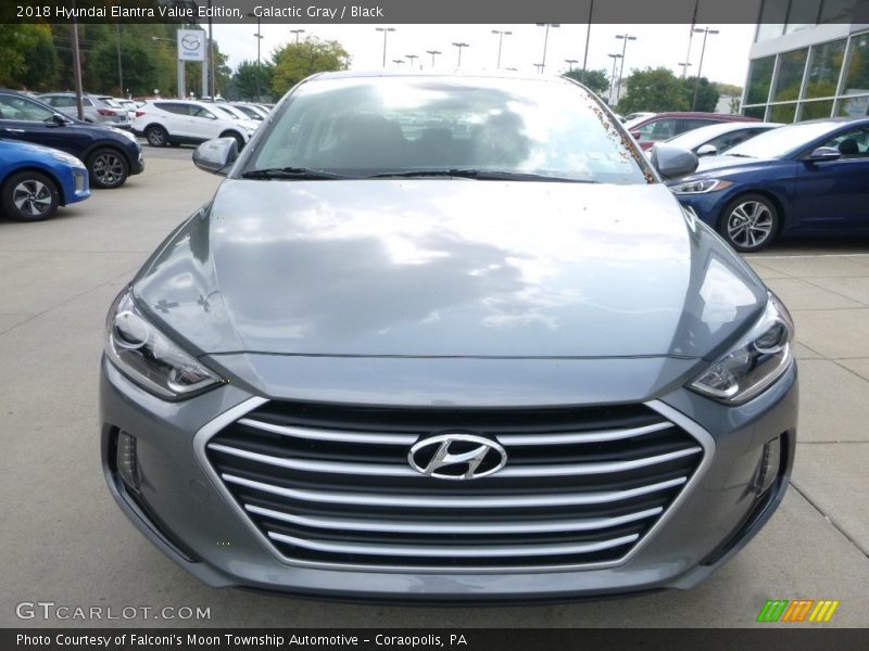 Galactic Gray / Black 2018 Hyundai Elantra Value Edition