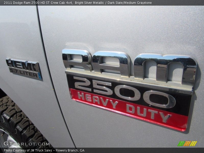 Bright Silver Metallic / Dark Slate/Medium Graystone 2011 Dodge Ram 2500 HD ST Crew Cab 4x4