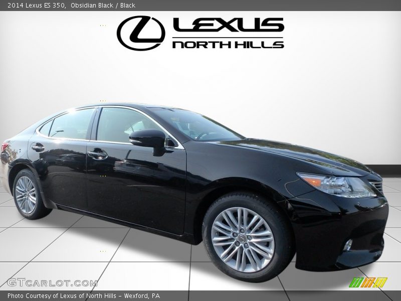 Obsidian Black / Black 2014 Lexus ES 350