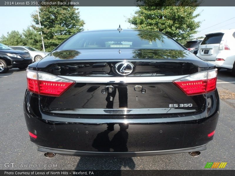 Obsidian Black / Black 2014 Lexus ES 350