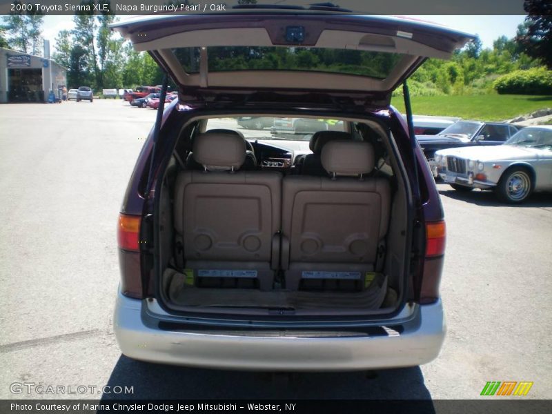 Napa Burgundy Pearl / Oak 2000 Toyota Sienna XLE